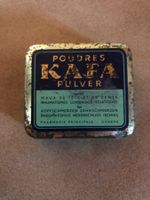 Poudres KAFA Pulver antike Blechbüchse