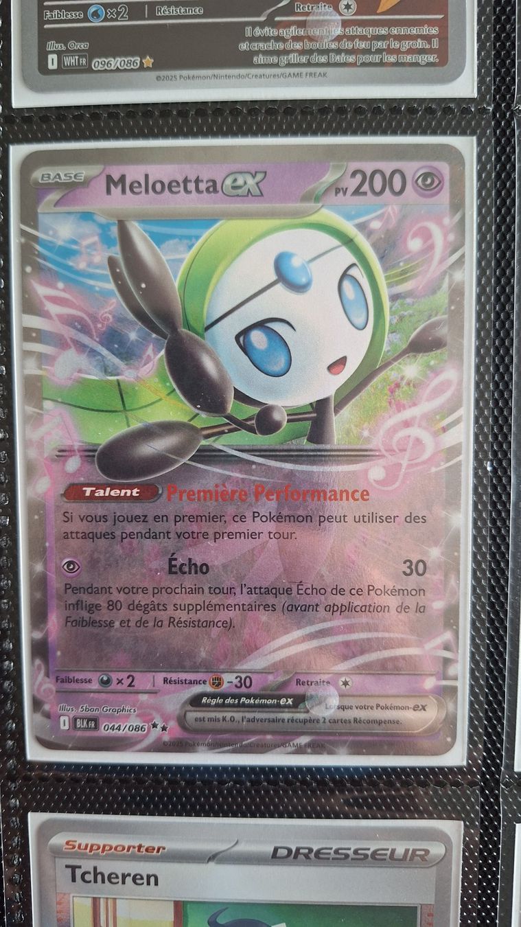 Pokémon Carte collezionabili: Meloetta ex - Foudre Noire – Usato da Altstätten SG venduto da GGsGameshop