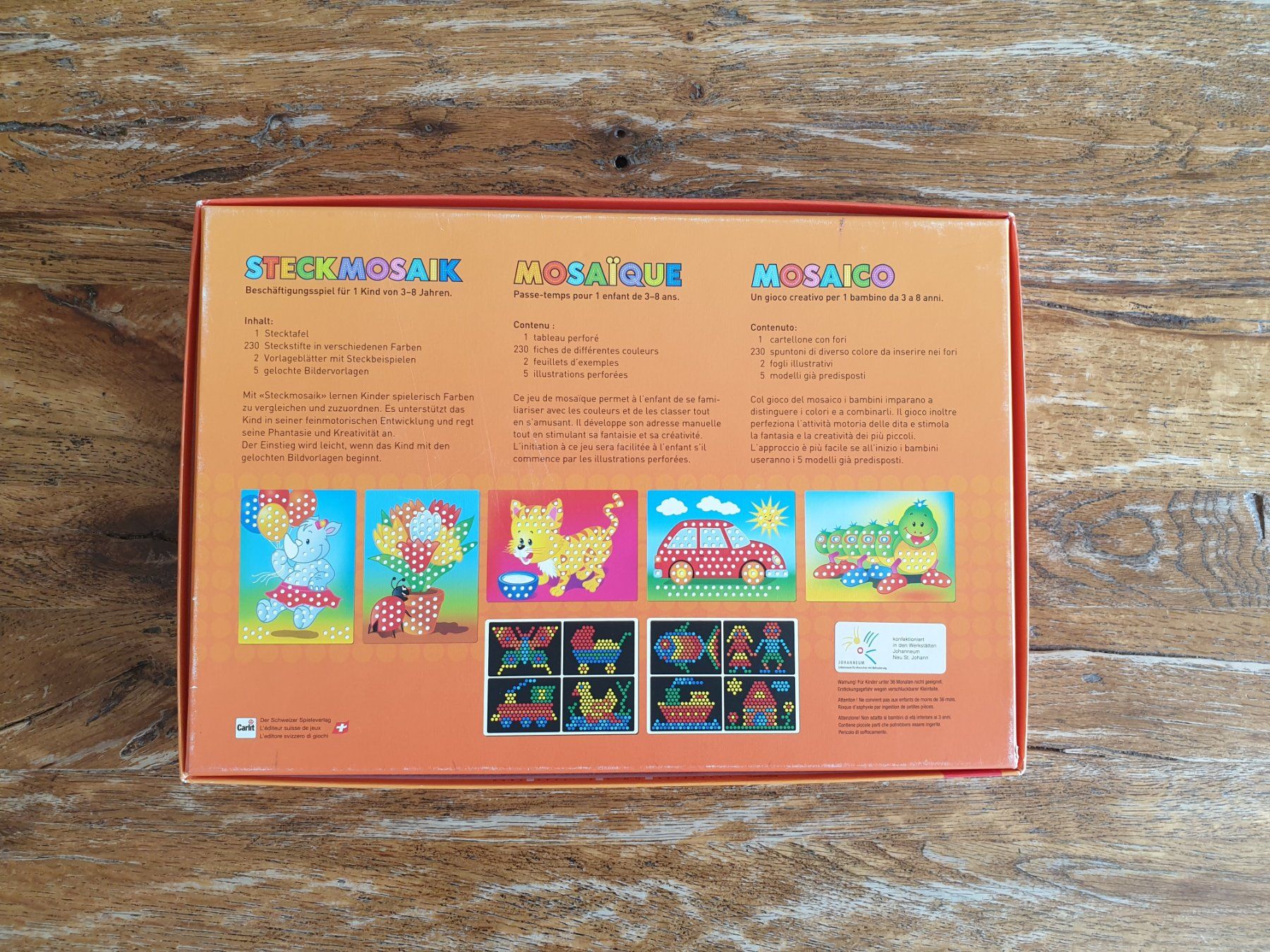 Carlit Giochi: Jeu de mosaïque Carlit – Usato da Fribourg venduto da fripons 4