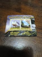 Bloc de timbres du Rwanda, espèces en voie de disparition!