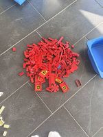 LEGO Konvolut  Rote Steine & Bauelemente