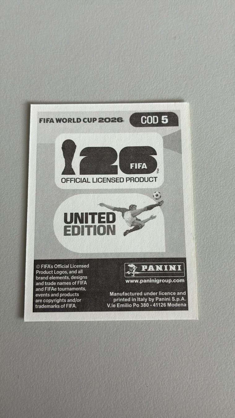Panini Carte collezionabili: Carte panini 2026 - COD 5 – Nuovo (secondo la descrizione) da La Neuveville venduto da Ibo2300 1