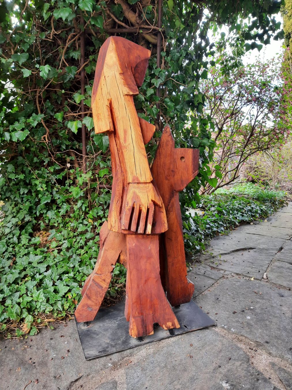Sculture & Statue: Skulptur aus Holz mongrammiert – Usato da Arbon venduto da torso444 2