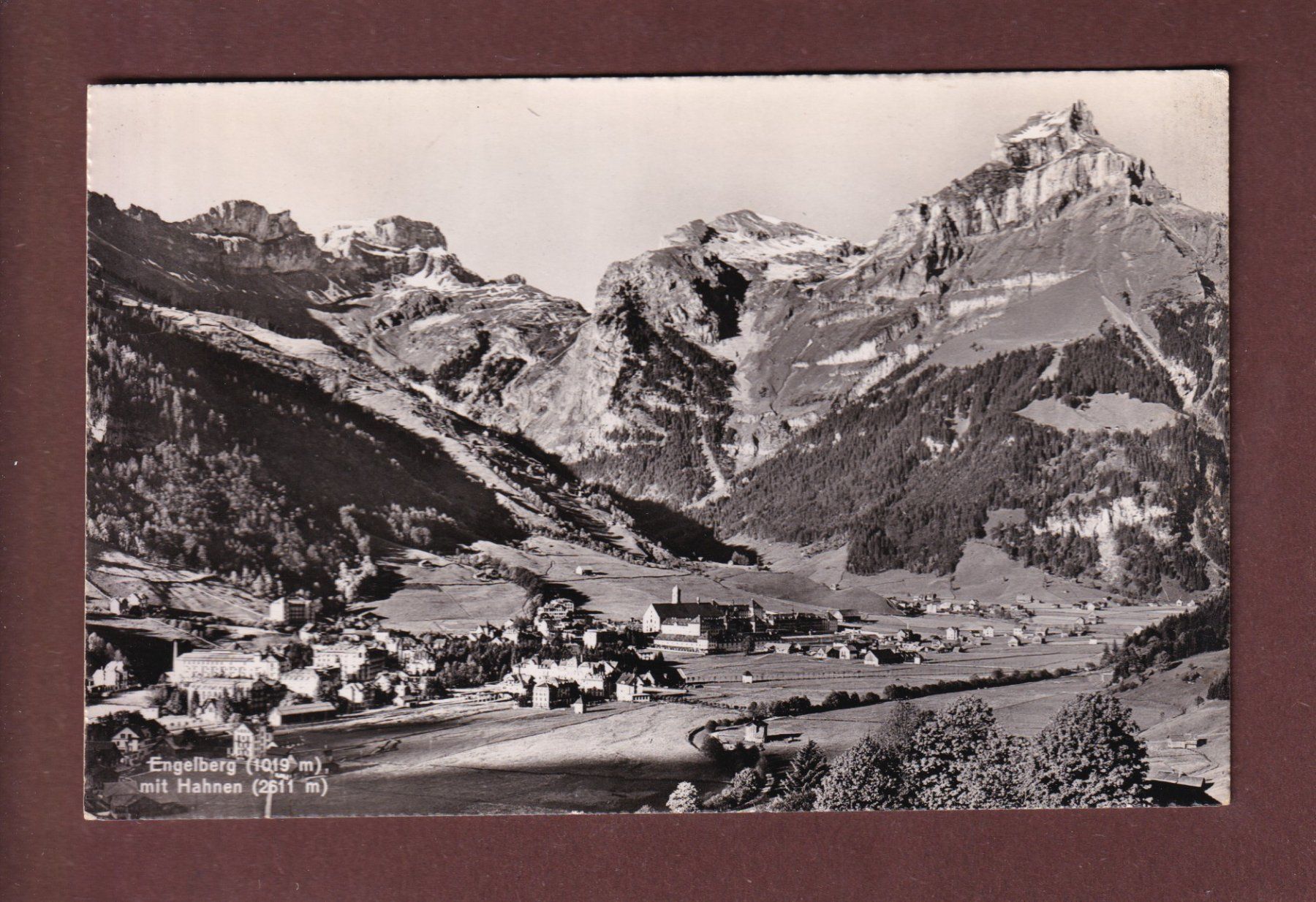 Cartoline postali: ENGELBERG - Hahnen - 1955 – Usato da Pully venduto da nicecards-shop