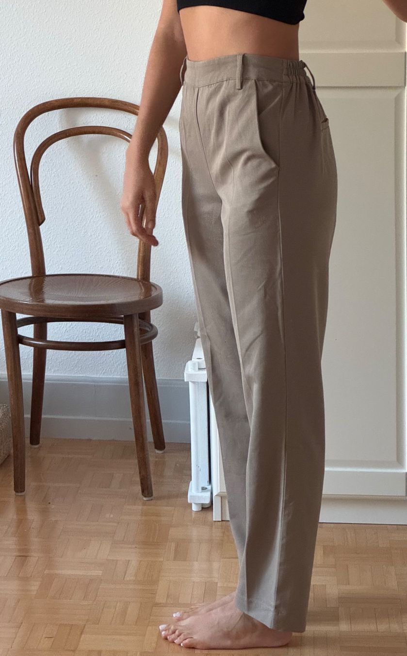 Pantaloni: Stoffhose beige Gr. 34 von Kaffe – Nuovo (secondo la descrizione) da Zürich venduto da Aya03 1