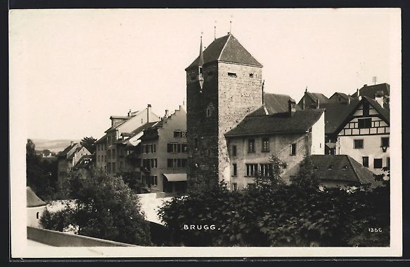 Cartoline postali: AK Brugg, Teilansicht der Stadt – Usato da Berlin venduto da bartko-reher