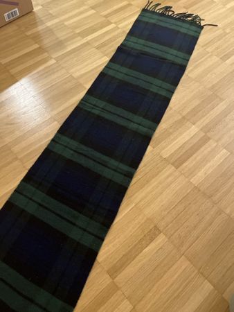 Klassischer Schal, Marineblau/Grün, Top Zustand, Winter