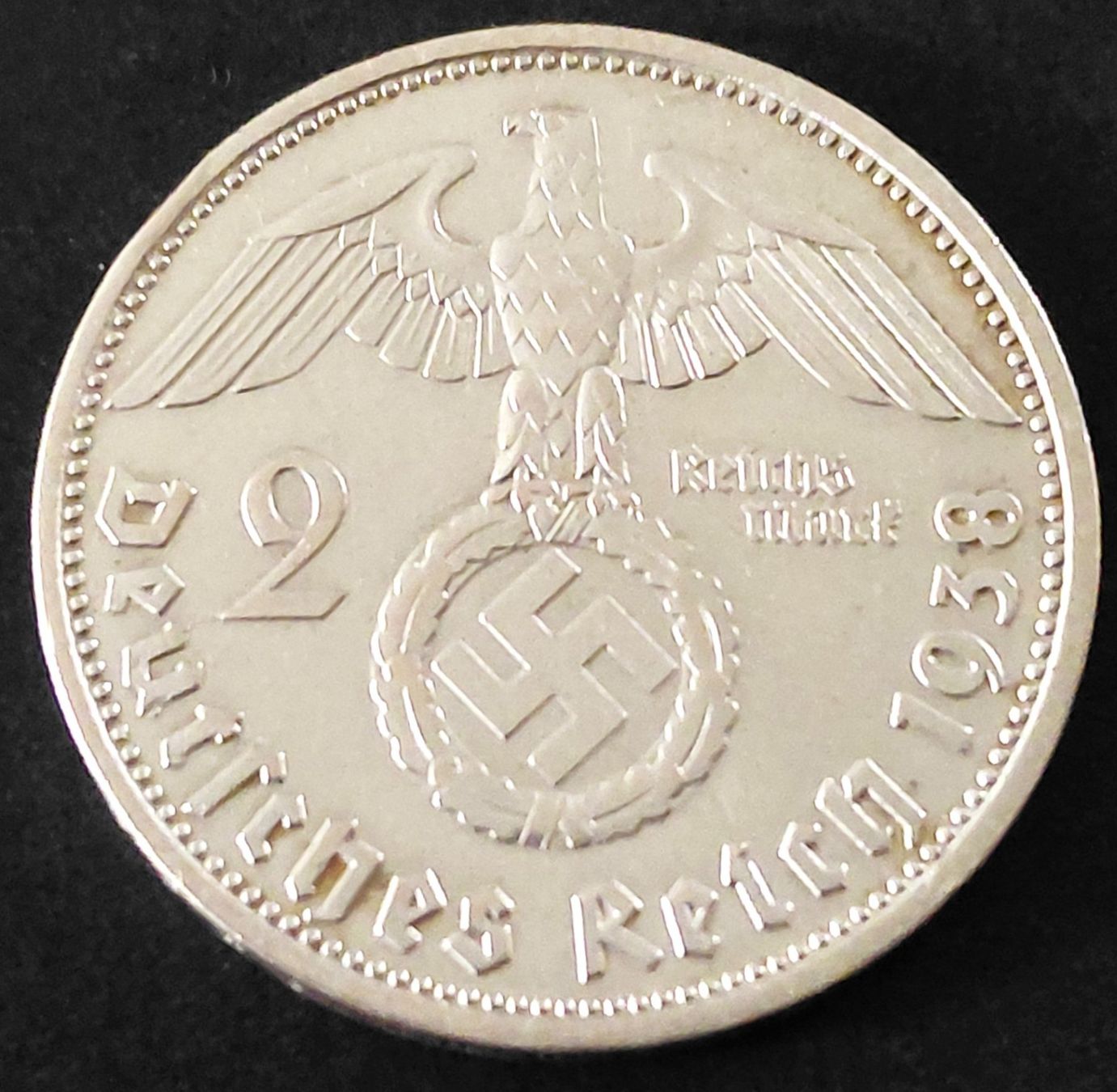 Tutti le monete: Deutsches Reich - 2 Reichsmark 1938 D – Usato da Ebikon venduto da smartbox