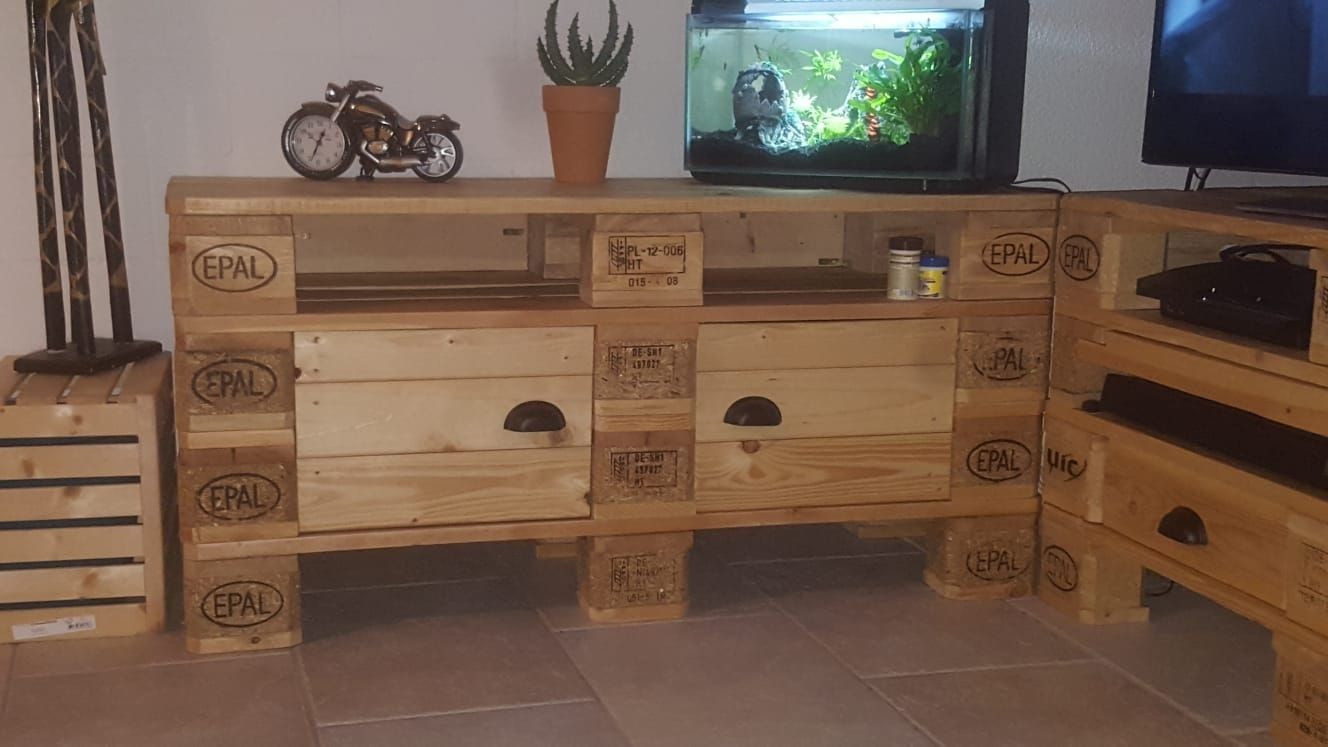 Kommoden: 2x Paletten Sideboard  – Gebraucht aus Fislisbach von Pika_83 2