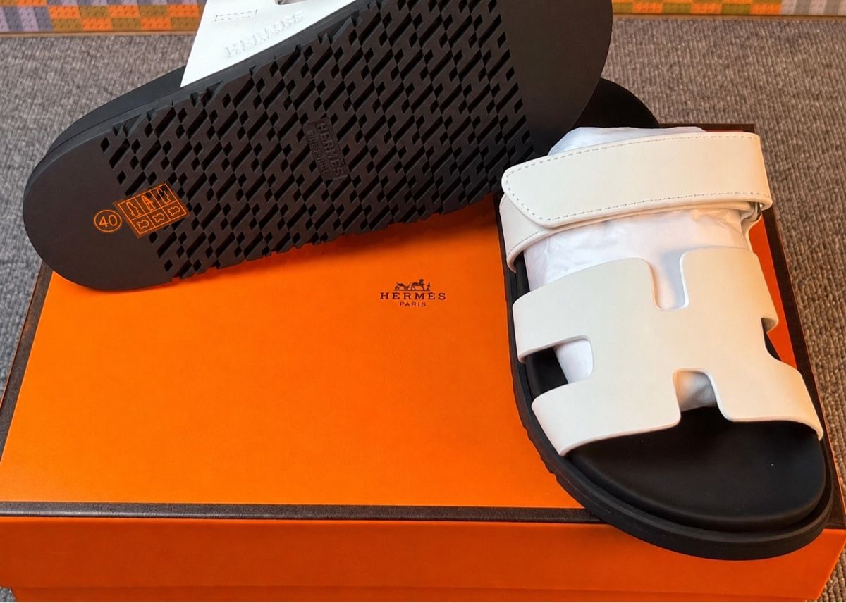 Hermès Scarpe da donna: Sandales Chypre Hermes White/Black – Nuovo e nell'imballaggio originale da Courrendlin venduto da Lw_Resell 5