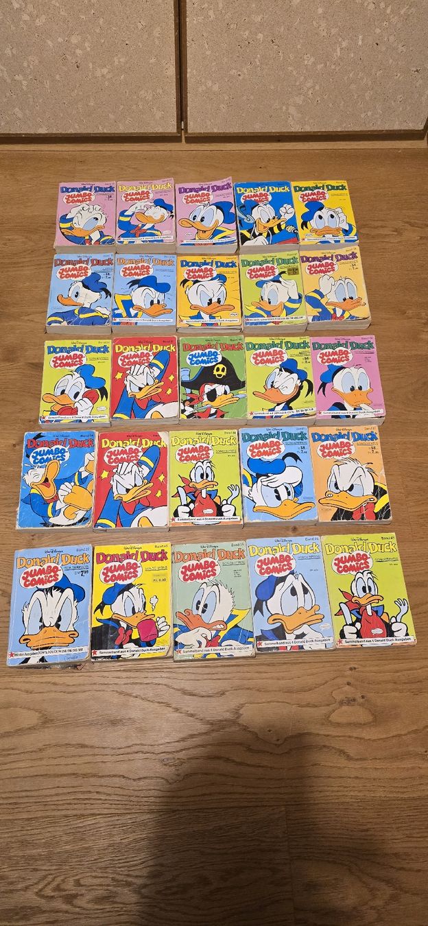 Fumetti: Donald Duck Jumbo Comics Sammlung      25 Bücher – Usato da Wil SG venduto da zugersee1980