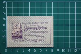 currency voucher austria gutenbrunn 20 heller 1921