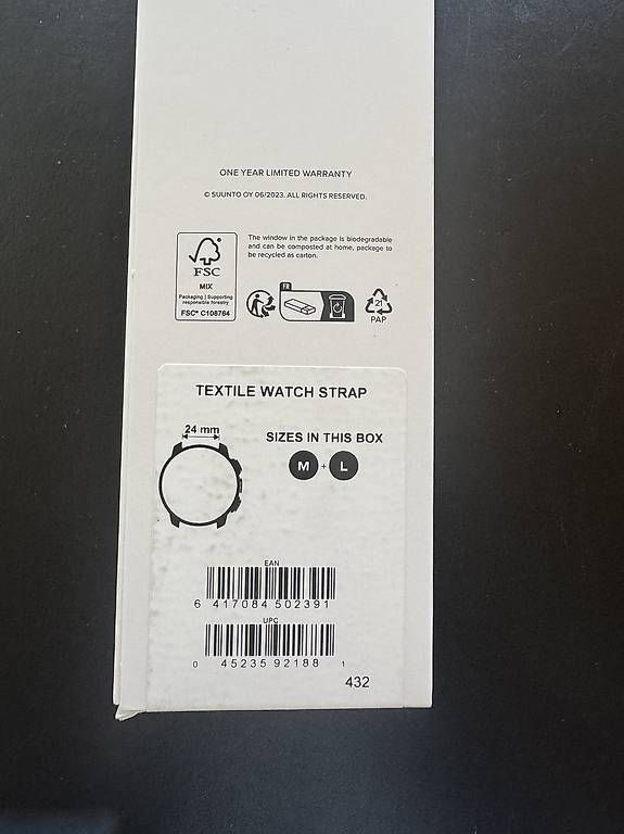 Bracelets: SUUNTO 24 MM EXPLORE 2 TEXTILE STRAP BLACK/BLACK M+L – D'occasion à Bolligen par FE_5 3