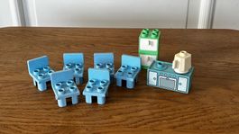 LEGO Duplo Stühle Stuhl cafe Kanne Tee Kanne Küche