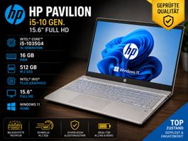 HP Pavilion 15,  i5-1035G4, 15'6 LCD,  16GB RAM, 512GB SSD
