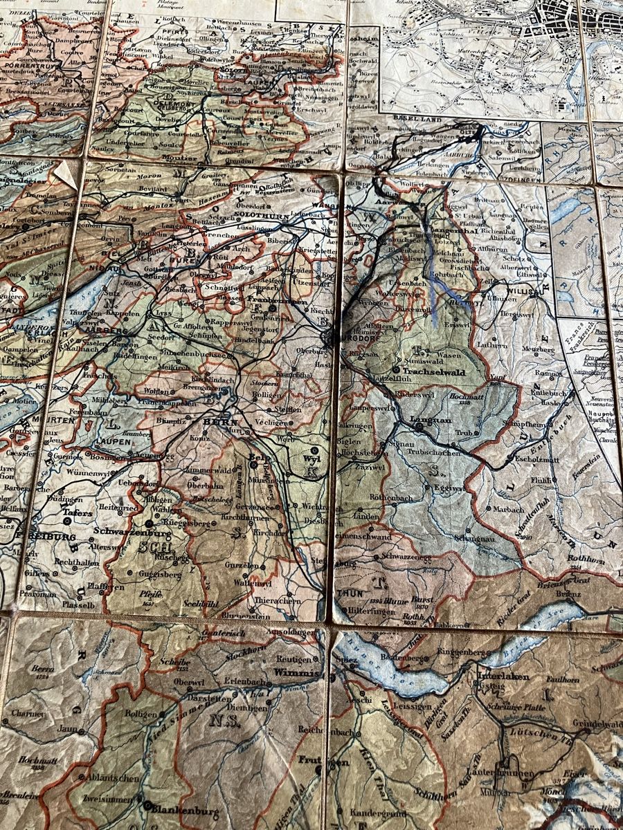 Cartes géographiques & atlas: Steinalte Landkarte Kanton Bern – D'occasion à Biglen par Maci2005 1