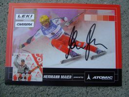 HERMANN MAIER (AUT) SKISTAR AUTOGRAMMKARTE