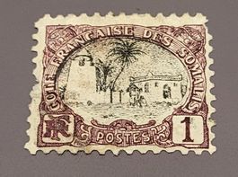 Französische Somaliküste 1903 defekt briefmarke