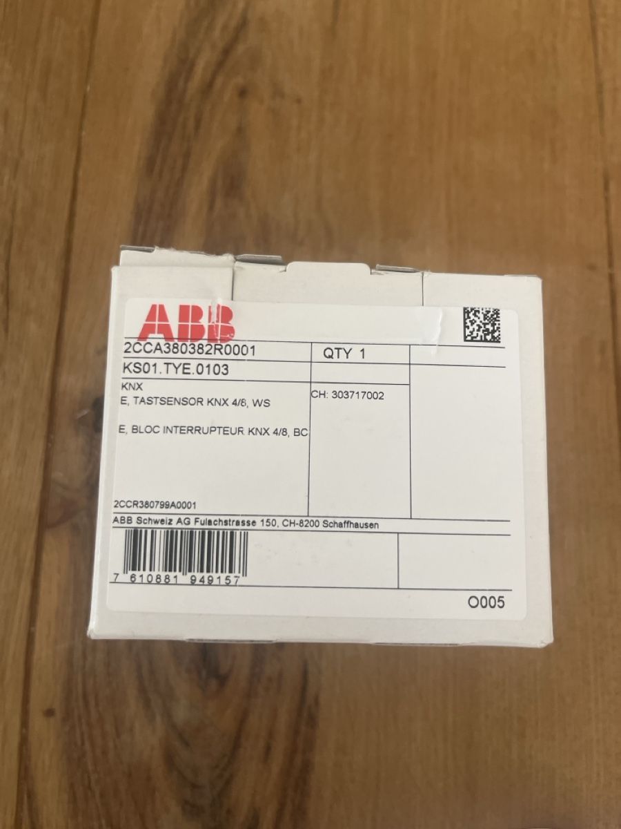 ABB Schalter: ABB SIDUS KNX Tastsensor 4/8 KS01.TYE.0103 Weiss – Neu (gemäss Beschreibung) aus Zürich von ila_nbb6