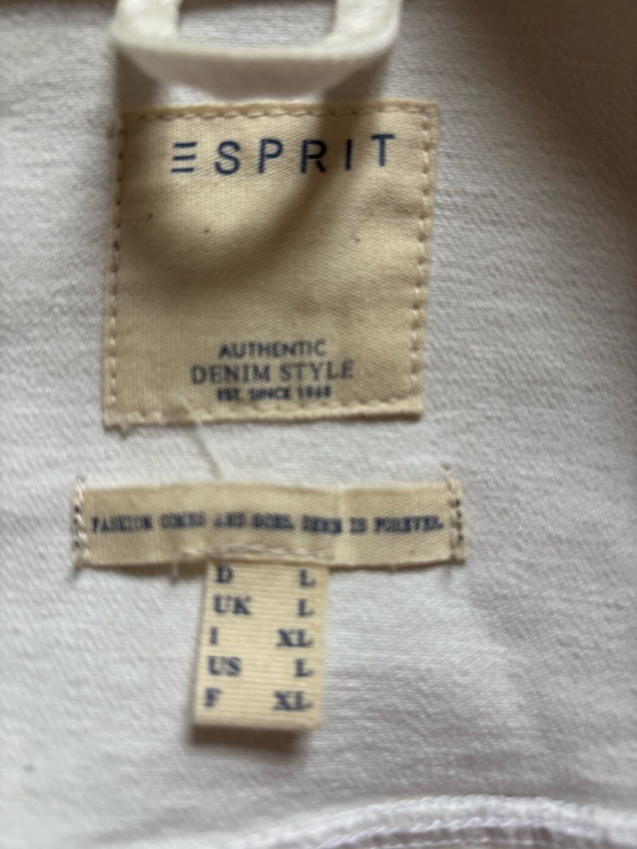 Esprit Giacche: Esprit Jeansjacke Weiss Damen Gr. L – Usato da Thun venduto da vamebi 1