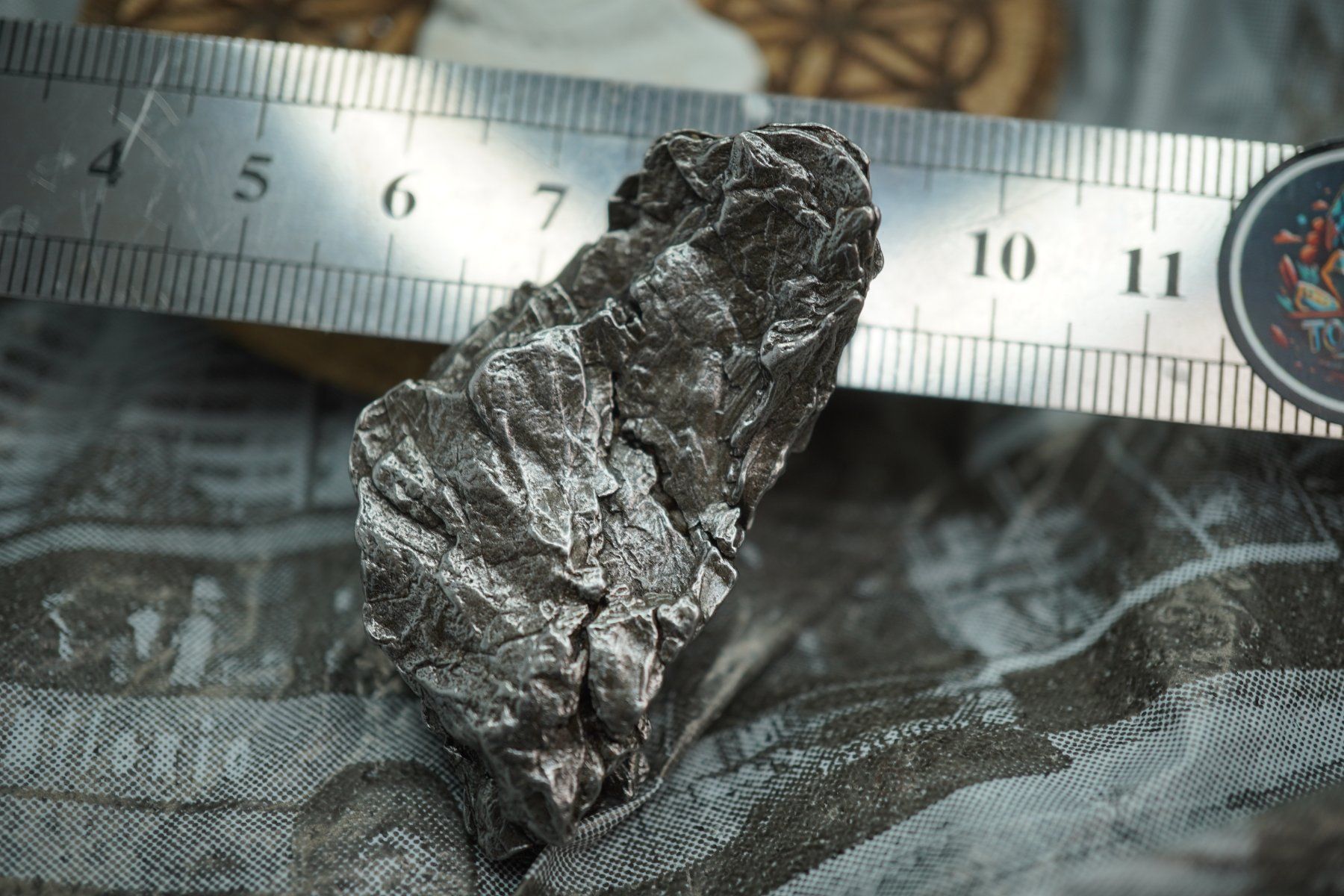 Minerali & Pietre curative: Cielo   Eisen Meteorit  Argentinien   26.01g – Nuovo e nell'imballaggio originale da Eschenbach SG venduto da topstone 9