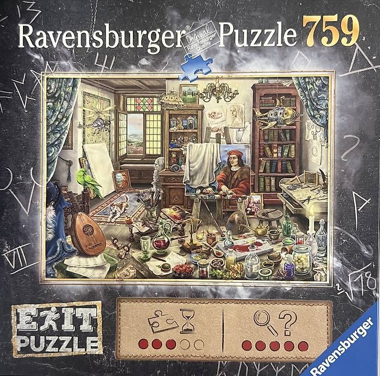 Puzzle: Ravensburger Exit Puzzle 759  Das Künstleratelier – Usato da Adlikon venduto da Ricci_90