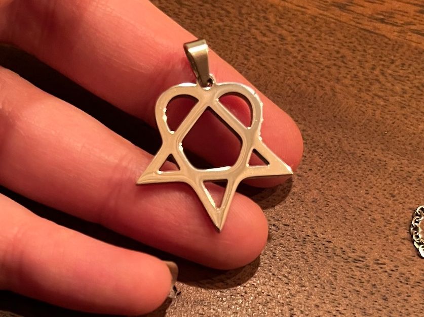 Ciondoli: Anhänger/ Amulett Herz Pentagram – Nuovo e nell'imballaggio originale da Gams venduto da Mariawicca 4