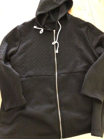 Kapuzenjacke Schwarz Grösse 2XL