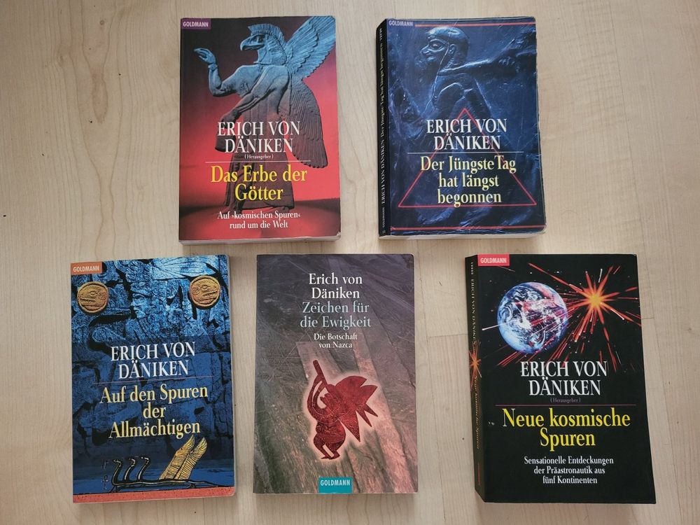 5 Erich von Däniken Bücher (Gebraucht) in Lengnau für CHF
