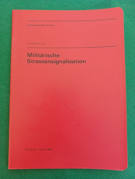 Reglement, Militärische Strassensignalisation | Kaufen Auf Ricardo