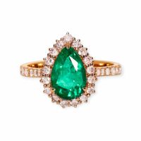 Smaragd-Ring 14k Roségold 1,70ct