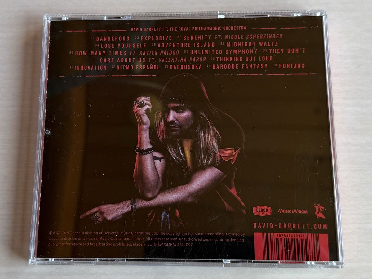 CD: David Garrett - Explosive CD 2015 – Usato da Oberried Brienz venduto da Chyara 1