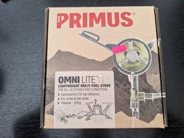 Neu: Primus OmniLite Titan Kocher inkl. Flasche
