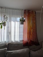 2 Vorhänge, Waldmotiv, 175x120cm
