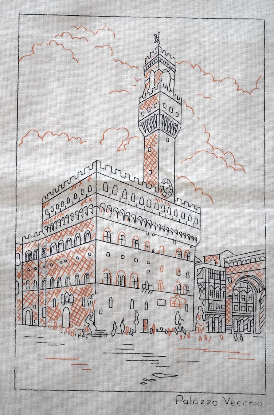 Kits de loisir créatif: Palazzo Vecchio Needlepoint Canvas 30x40 Vintage – Neuf (Voir description) à Mels par DACRI 1