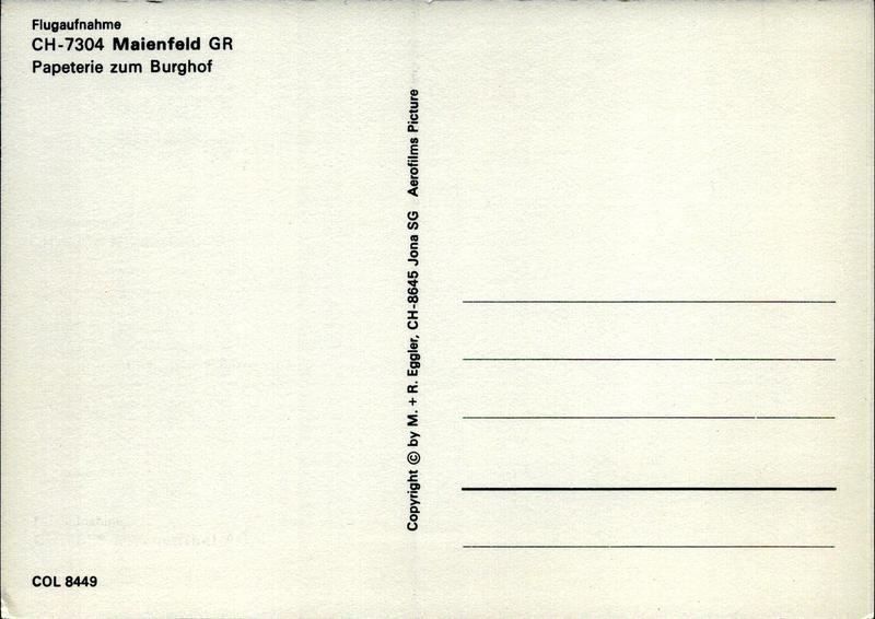 Cartoline postali: Flugaufnahme Maienfeld GR – Antico da Ettingen venduto da Kartenplanet 1