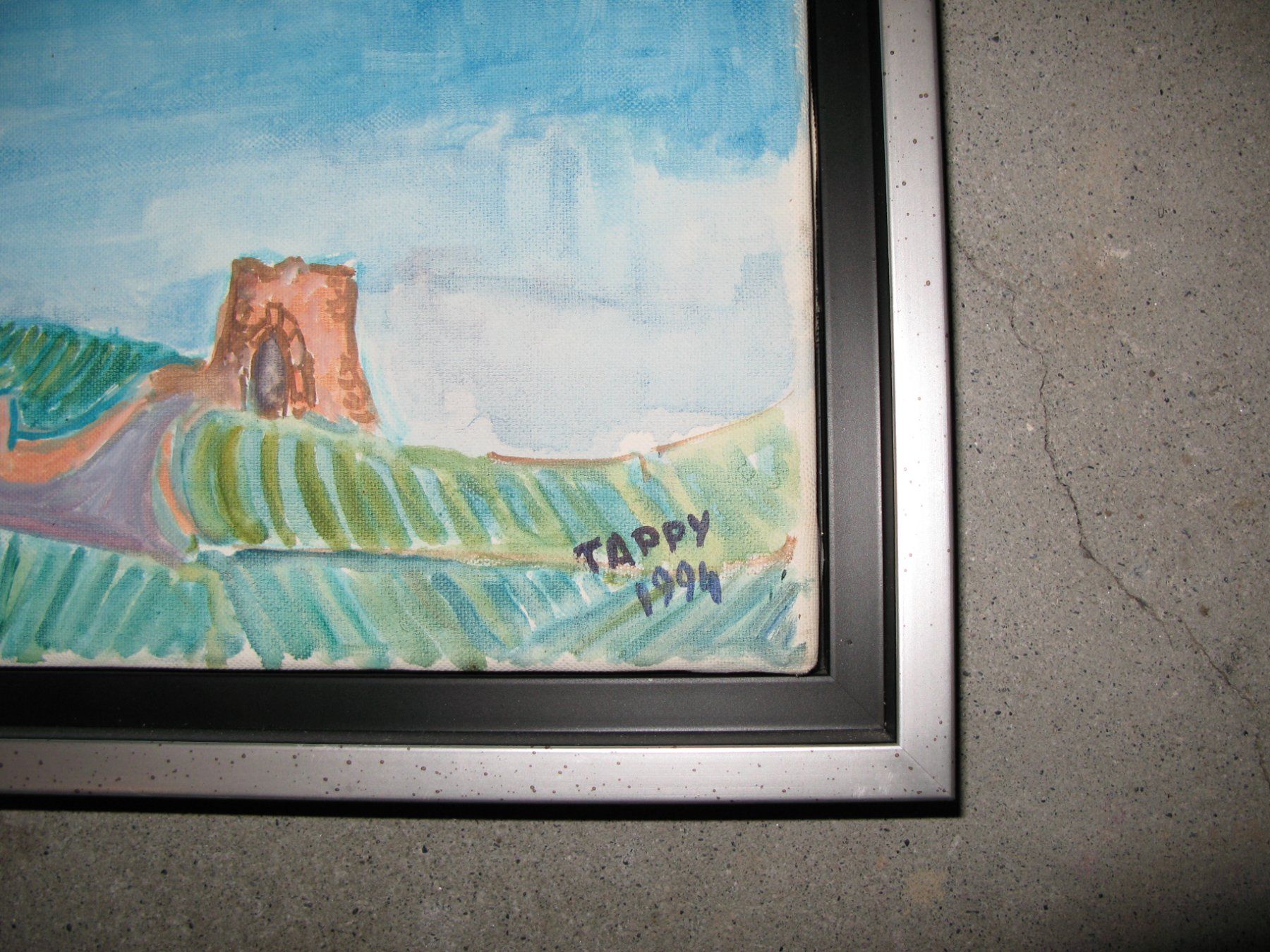Dipinti: Tableau aquarelle Lac Léman signé Tappy 1994. – Usato da Bouveret venduto da cpo_cl96 1