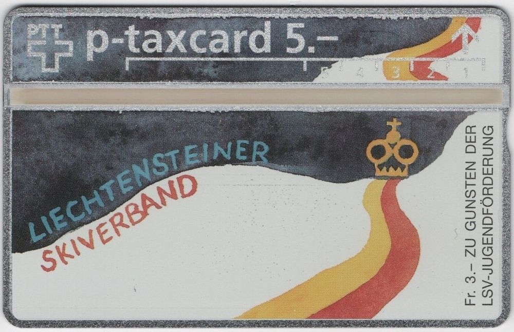 Cartes de téléphone: 5 CHF Liechtensteiner Skiverband, Lillehammer '94 - Taxcard – Neuf (Voir description) à Eglisau par Chperfins