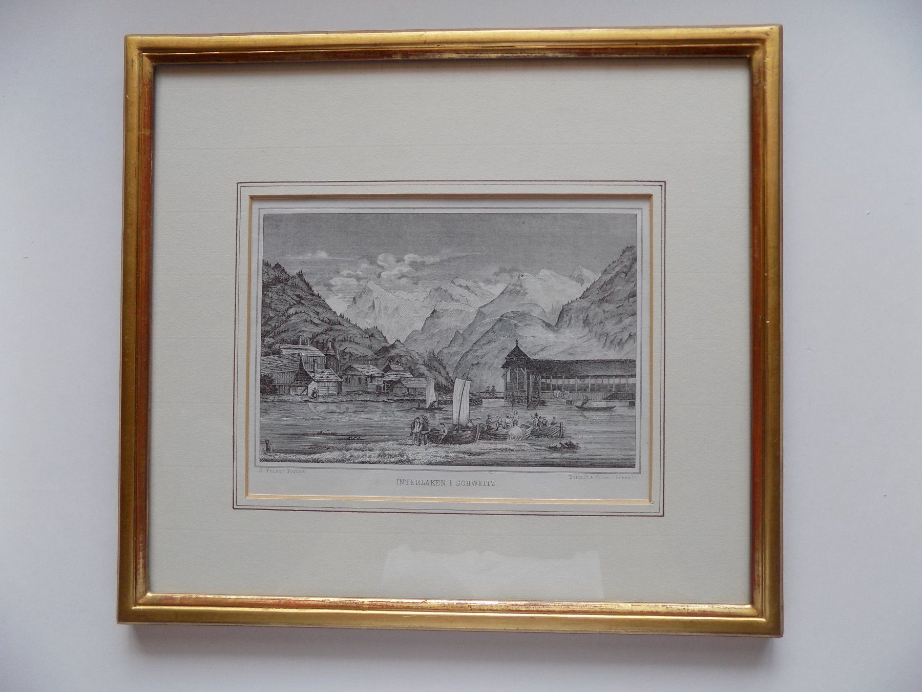 Gravures: Interlaken Goldrahmen – D'occasion à Risch par Rischli15