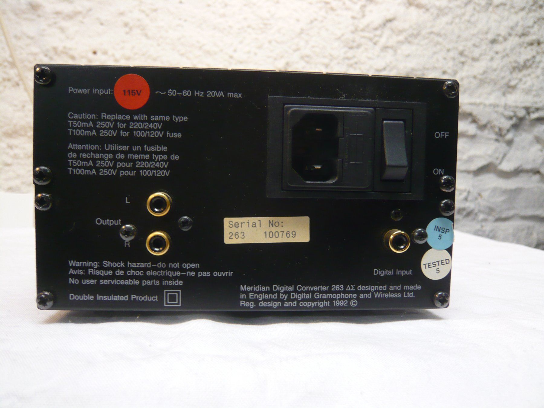 Convertitori: MERIDIAN 263 delta sigma DAC – Usato da Damvant venduto da Bleupa 1