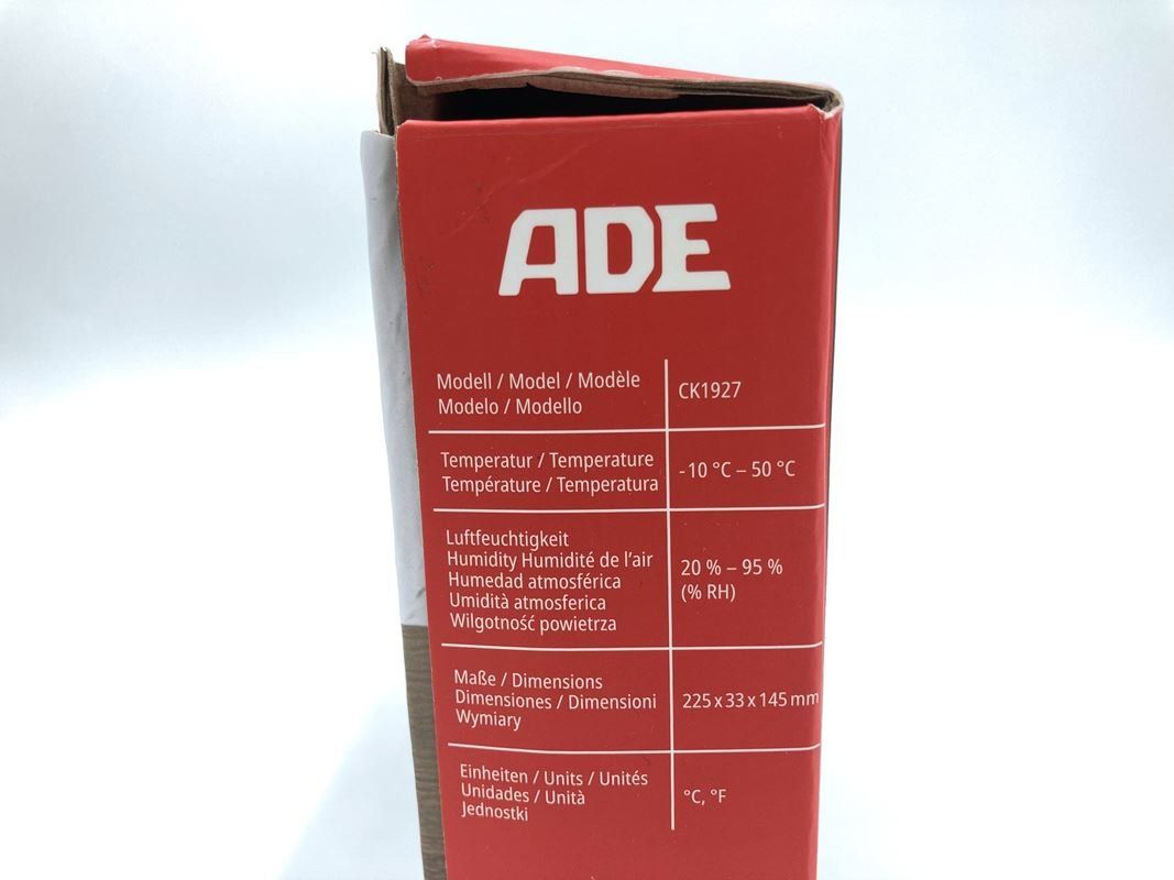 Orologi: ADE | Funkwanduhr XL-Display | Schwarz – Usato da Wittenbach venduto da Restwert_St-Gallen 4