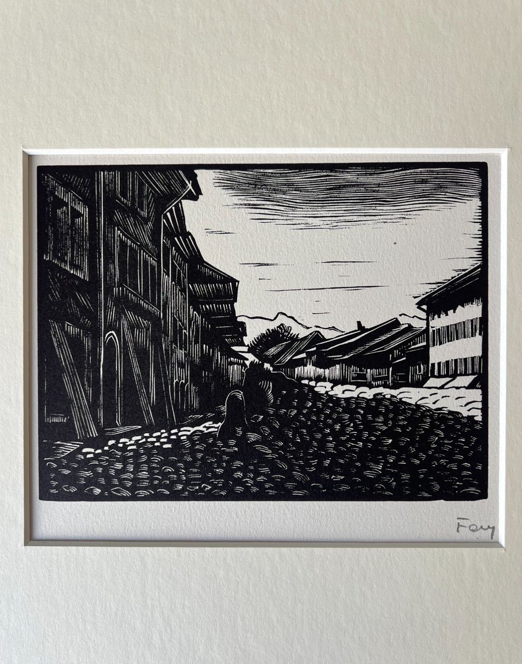 Xilografie: Gravure sur bois Fred Fay – Usato da Cologny venduto da flo_7dnj 1