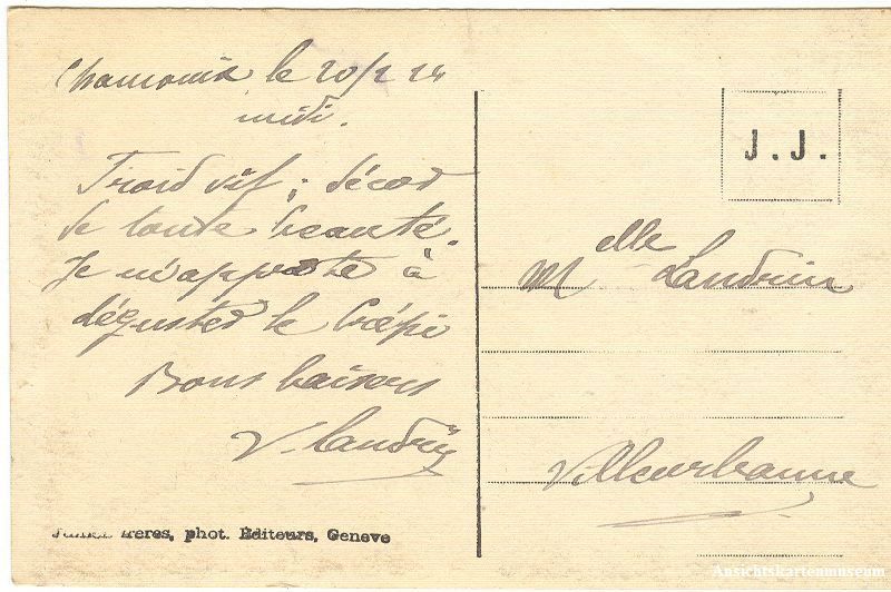 Cartoline postali: Les Praz + 1924 – Usato da Emmenbrücke venduto da teestube 1