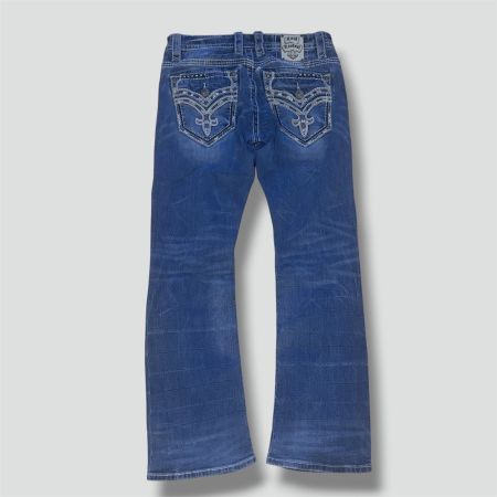 Rock Revival vintage straight leg denim jeans streetwear