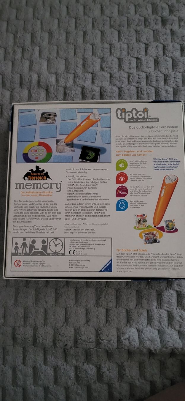 Ravensburger Jeux: tiptoi Memory Tierreich  – D'occasion à Bolligen par Mvg27 2
