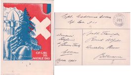 Armée Suisse, Natale 1940, CP. LAV. 911 (Obl. Mil.)