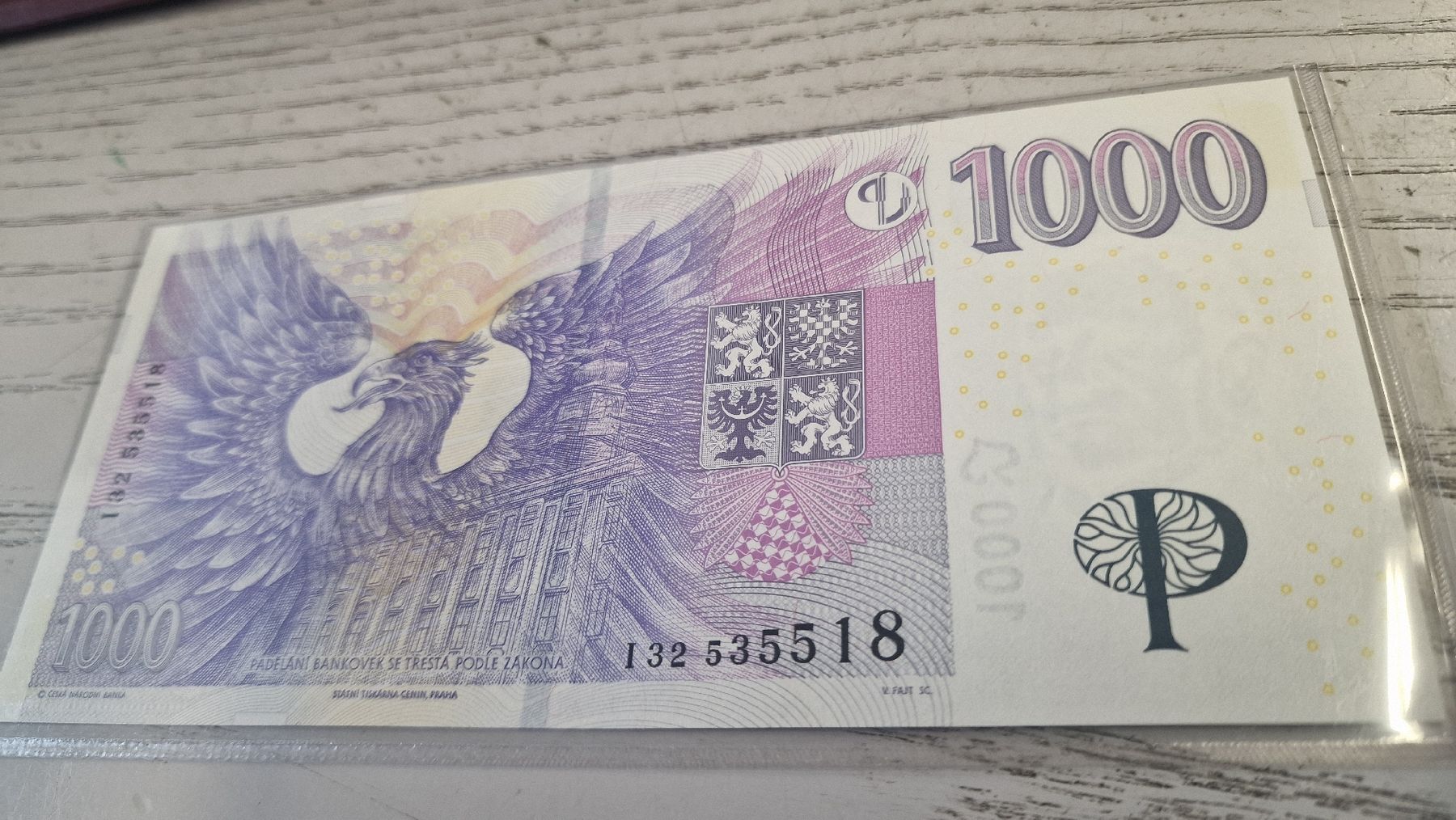 Banknoten: 1000 Korun Ceskych Banknote neue oder neuwertige 2008 – Neu und originalverpackt aus Herisau von Antiques.AR 1
