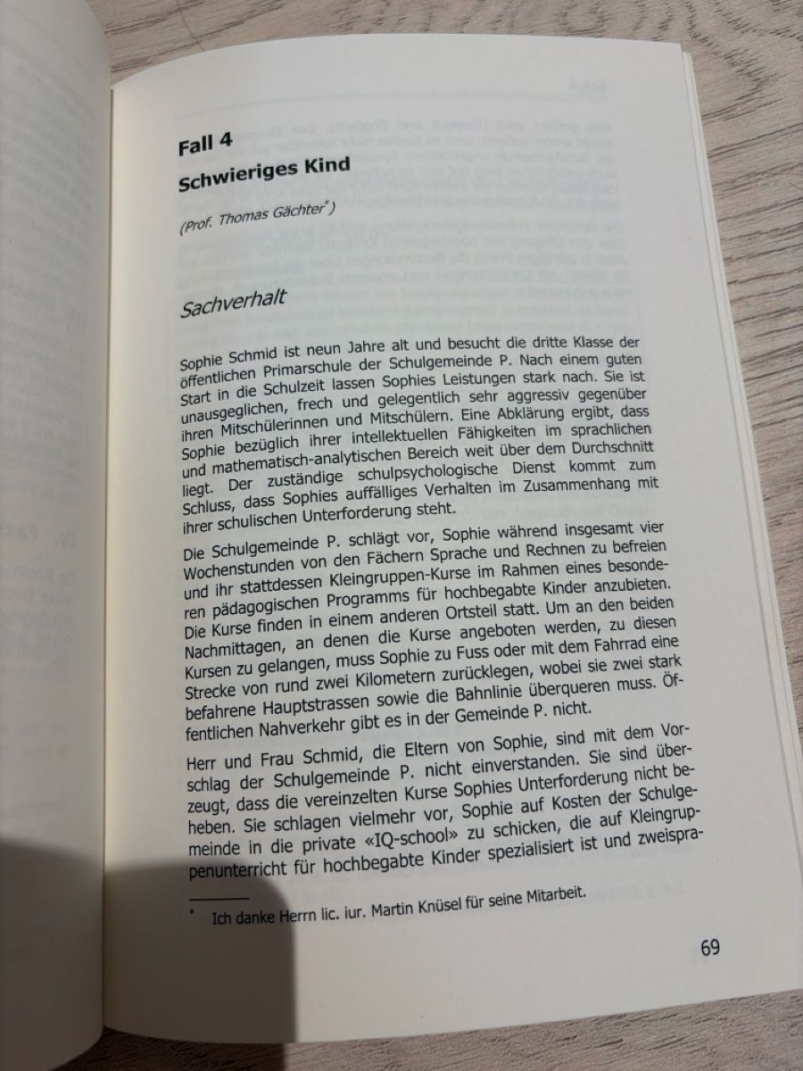 Bücher: Fallssammlung Öffentliches Recht Markus Schott Stefan Vogel  – Neu (gemäss Beschreibung) aus Dietlikon von flo_dm5l 1