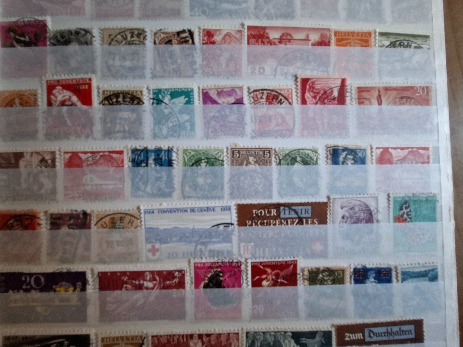 Alle Briefmarken: 77 Schweizer Briefmarken mit Stempel "Luzern" – Gebraucht aus Frauenfeld von Interessent1 2