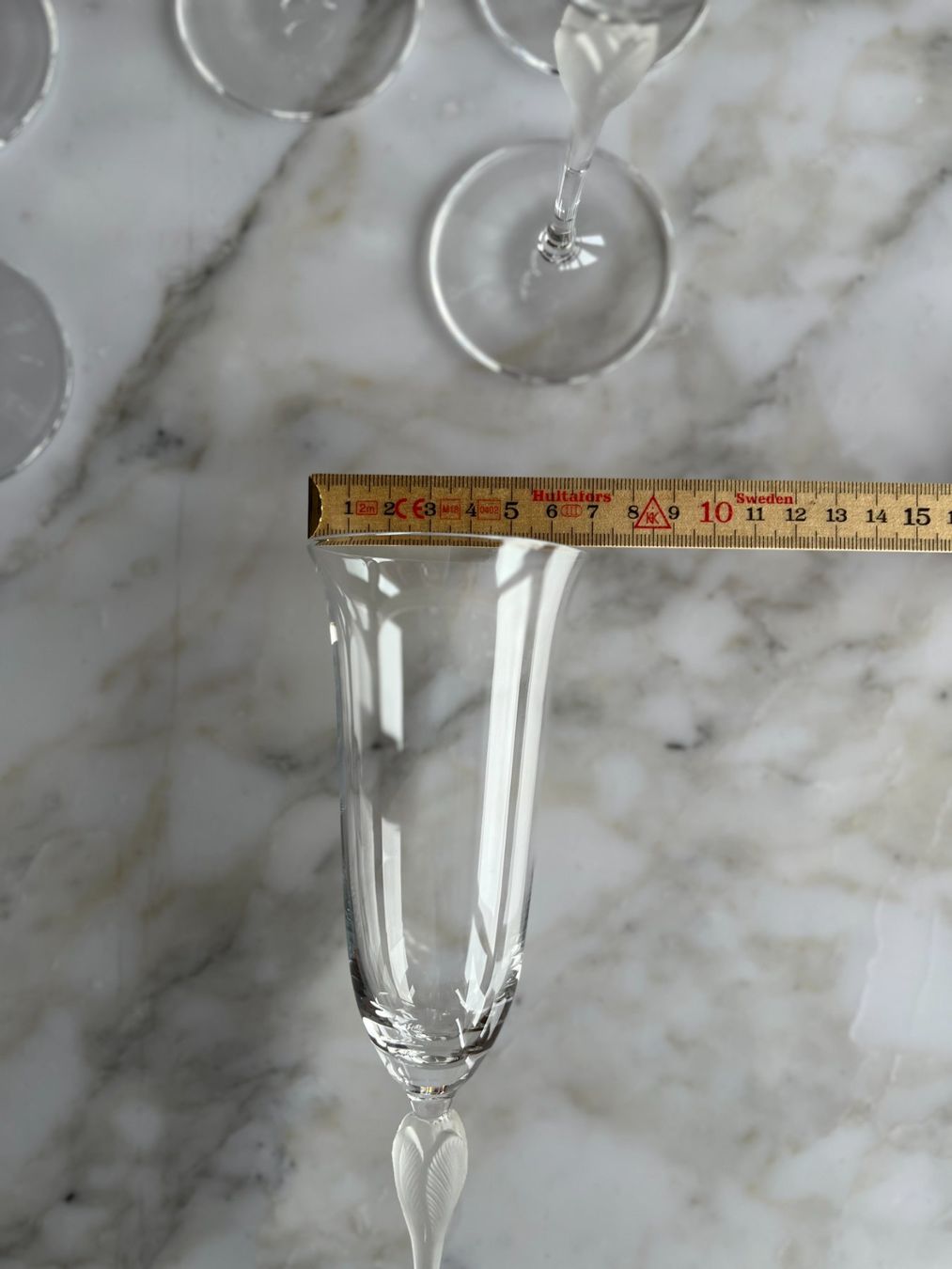 Bicchieri: Champagner/Sektkelche, Stiel in Tulpenform "frosted" – Usato da Bern venduto da cubus01 3